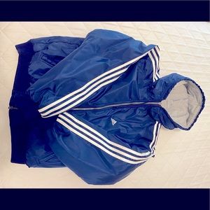 Adidas Jacket Coat reversible w/hood